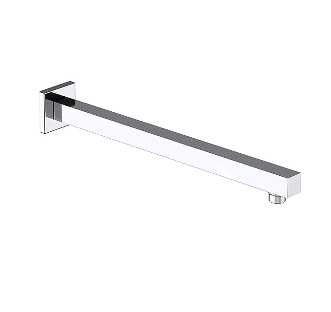 COMPLEMENTRY SQUARE SHOWERARM WALL MOUNT IN POLISHED CHROME