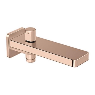 PARALLEL BATH SPOUT WITH DIVERTER IN ROSE GOLD