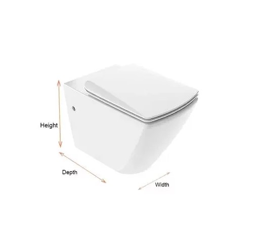 ESCALE WALL-HUNG TOILET BOWL WHITE