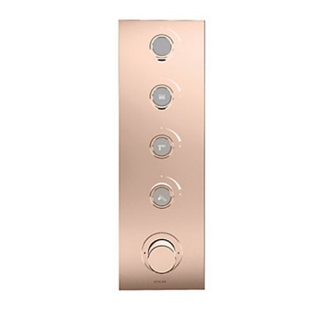 BEITOU HI-FLOW THERMOSTATIC TRIM, 4-WAY IN ROSE GOLD