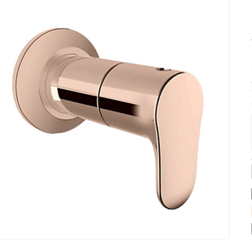 JULY INLINE STOP VALVE TRIM IN ROSE GOLD