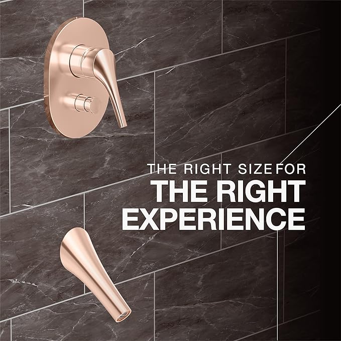 BATH SPOUT WITHOUT DIVERTER IN VIBRANT ROSE GOLD FINISH