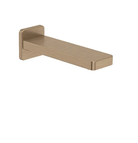 PARALLEL BATH SPOUT WITHOUT DIVERTER  IN BRUSHED BRONZE