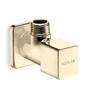 COMPLEMENTARY ANGLE VALVE IN BRUSHED BRONZE